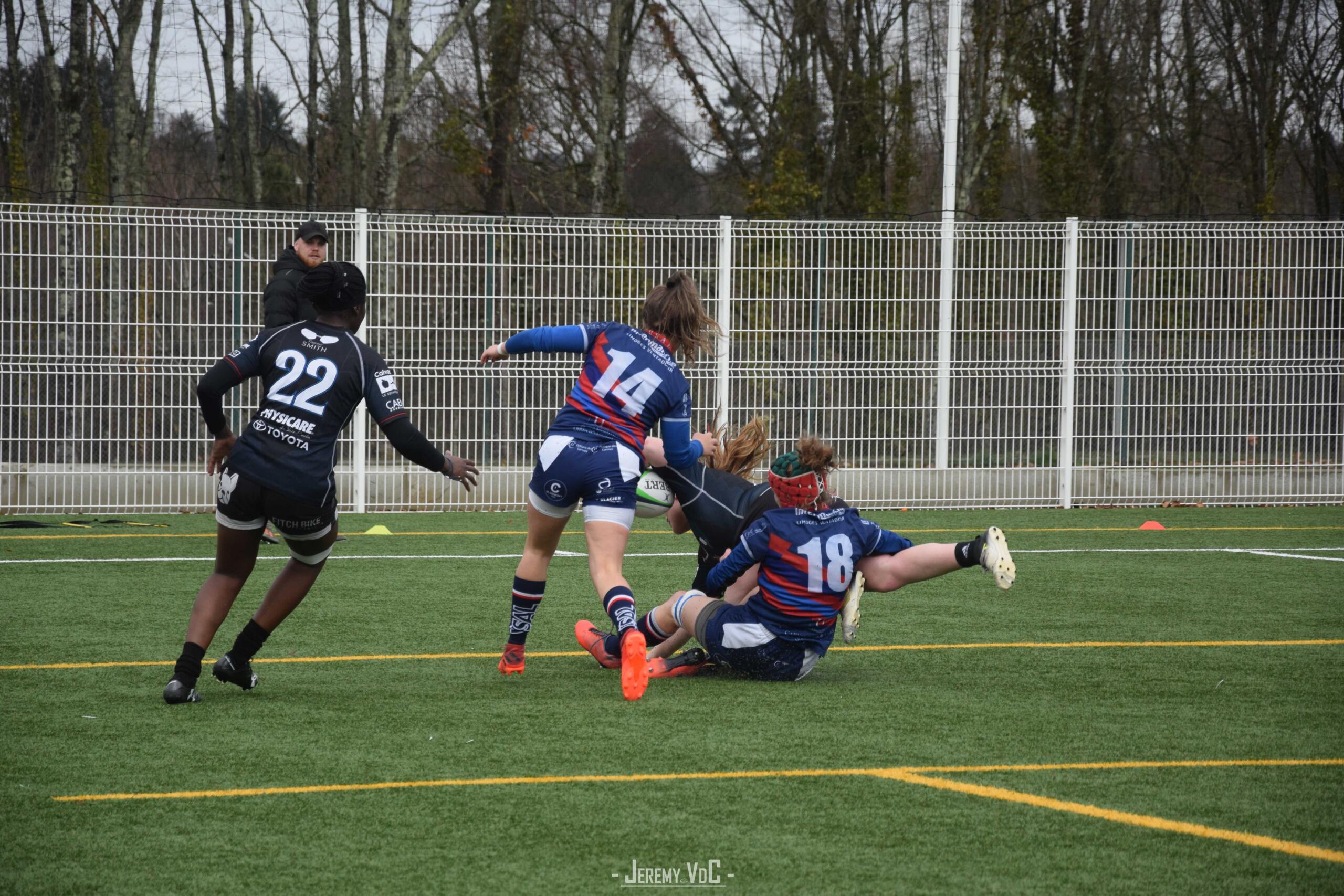 Avec un troisième essai en force, les Valkyries ont assuré un court succès, malgré le retour au score de l'USAL dans les derniers instants (crédit photo Jeremy VdC)