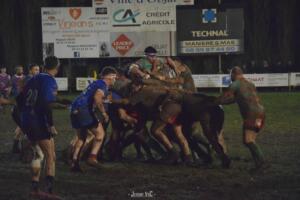 Les deux packs ont livré de nombreux duels à travers les mêlées ou les groupés pénétrants (crédit photo Jeremy VdC)