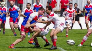 Après s'être affrontés en finale du Terroir, Ondres et Pouillon Labatut remettaient le couvert ce dimanche (crédit JML Photos - RugbyAmateur.fr)