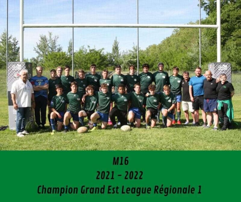 après la victoire des seniors en 2ème série, les M16 de Hayange,LONGWY, Boulay, gagne la finale régionale 1 du grand est.
