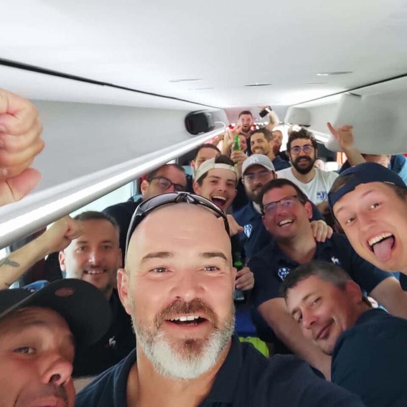 l as narrosse du retour dans le bus de nos 16 ème de finale du championnat de France