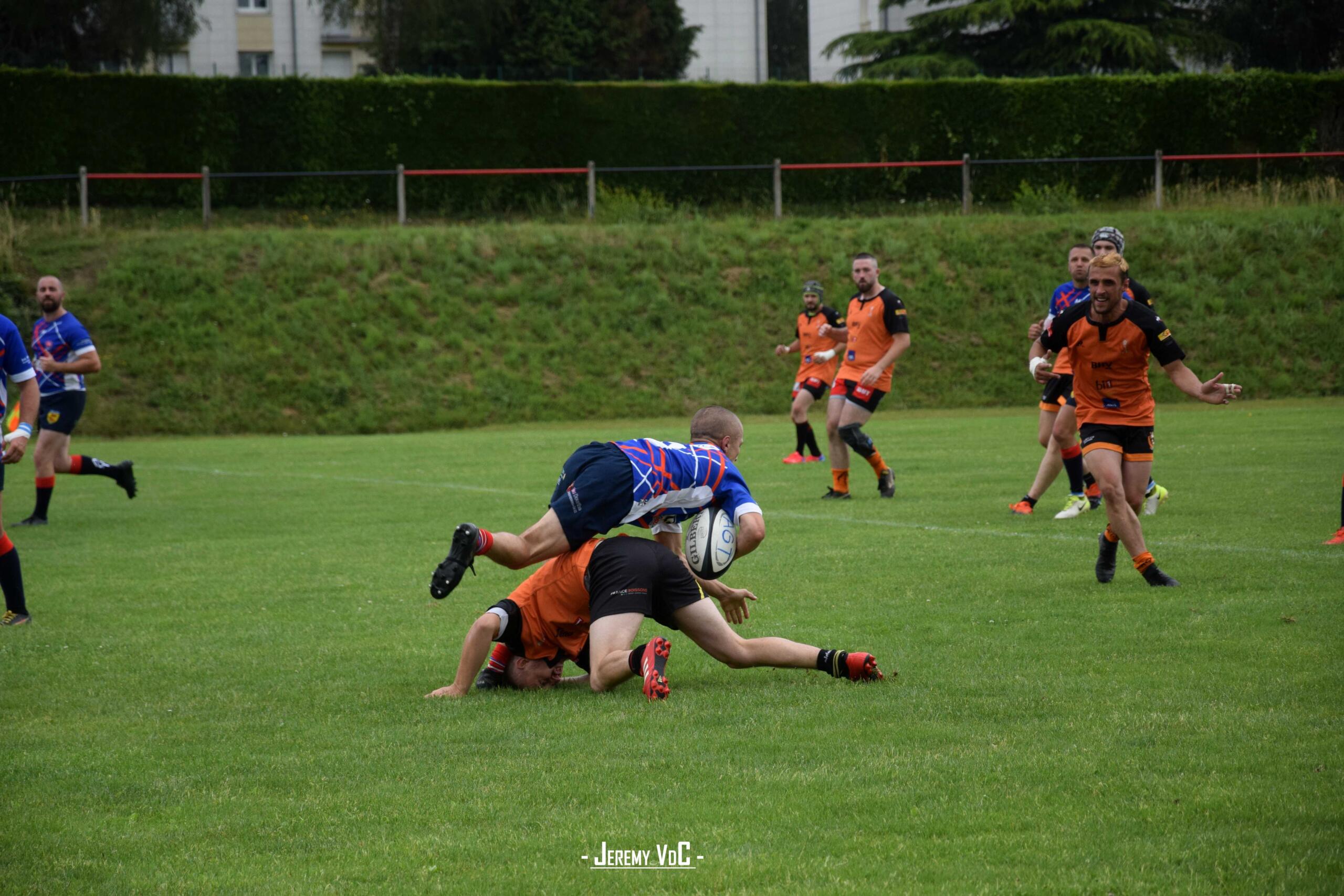 Beaucoup plus de fautes en deuxième période, notamment sur les plaquages (crédit photo Jeremy VdC)