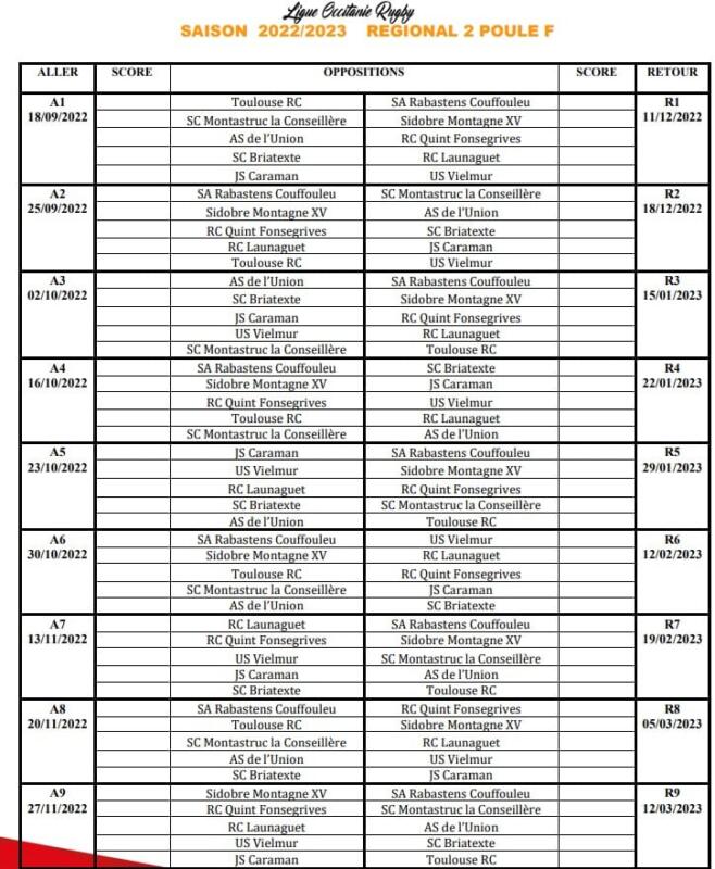 REGIONALE 2 POULE F