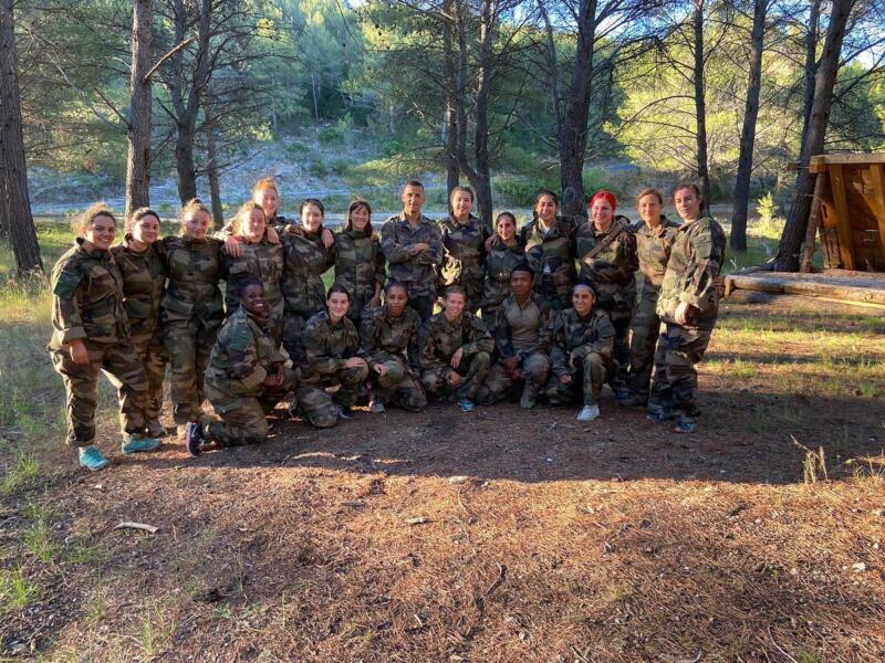 Les Nîmoises en stage commando à Aubagne au camp de Carpiagne