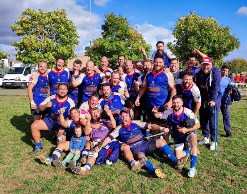 photo de La Rochefoucauld en régionale 3 pour sa victoire à Poitiers sur le score de 38 à 10, bonus offensif à la clé