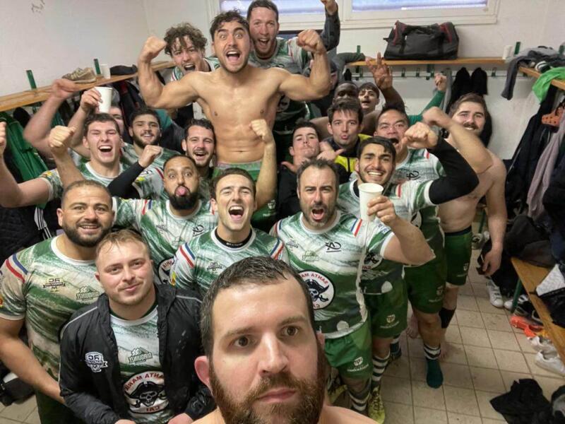 La une du racing gagne 35 à 7 contre souillac av le bonus
