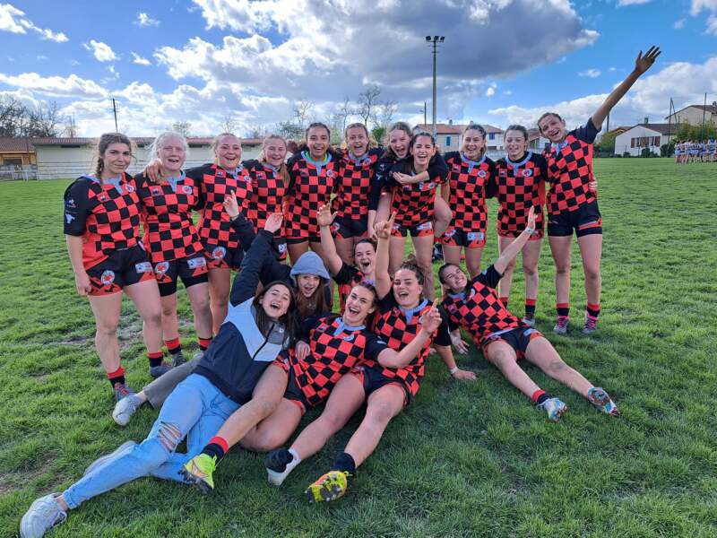 Les cadettes de Pays Sud Toulousain victorieuses 90 à 17 contre le FCV, sont qualifiées pour les quarts