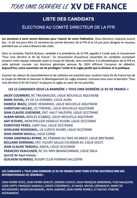 Jean-Claude Tardieu (président du Lot) : "les raisons de ma candidature au Comité Directeur de la FFR"