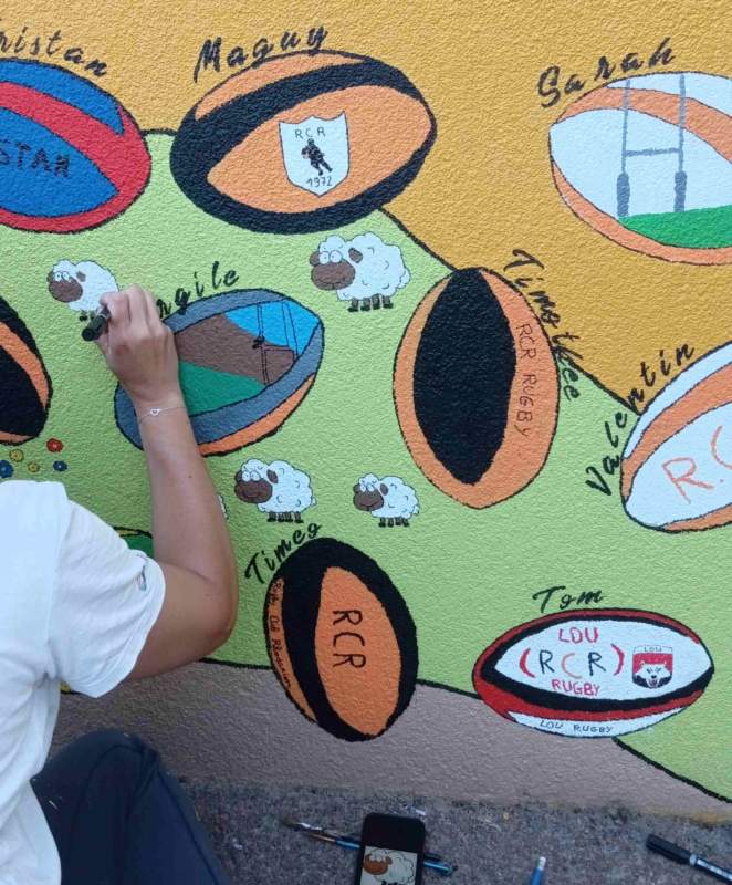 Anniversaire : une grande fresque pour les 50 ans du RC Rhodanien