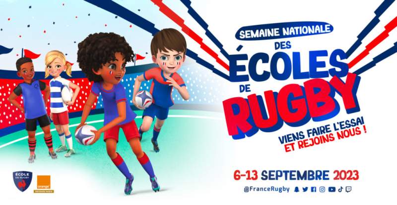 Semaine Nationale des écoles de rugby 2023 1500 clubs prêts pour la 7ème édition du 6 au 13 septembre
