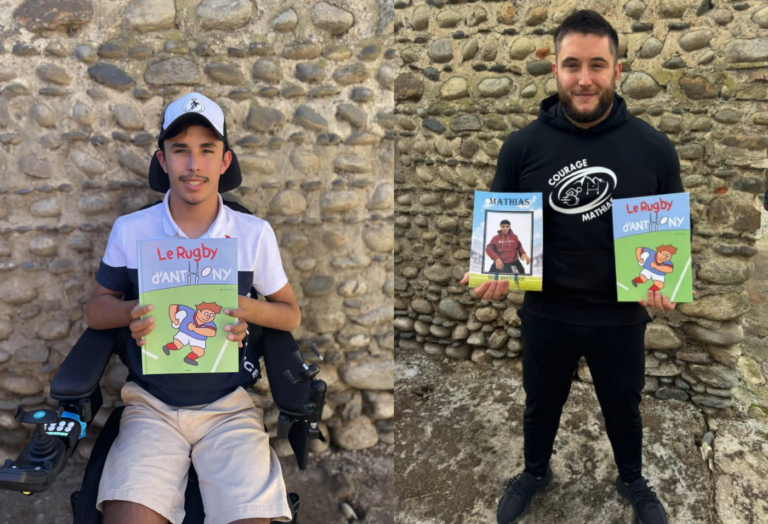 Beau geste l association de Mathias Dantin publie Le rugby d Anthony pour les enfants