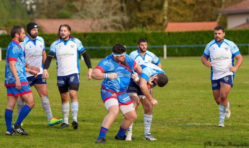 Régionale 2 Herm Marsacq derby landais entre deux équipes bleues marqué par 4 rouges