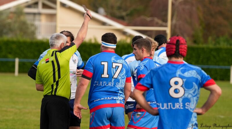 Régionale 2 Herm Marsacq derby landais entre deux équipes bleues marqué par 4 rouges