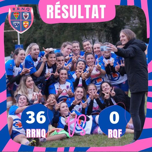 Et les séniores s'imposent 36 0 dans le derby du Quercy, face au Rugby Quercy Féminin