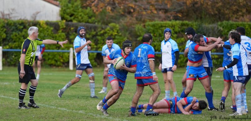 Régionale 2 Herm Marsacq derby landais entre deux équipes bleues marqué par 4 rouges