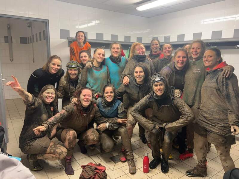 entraînement bien boueux hier soir les phenix de l’AS grane