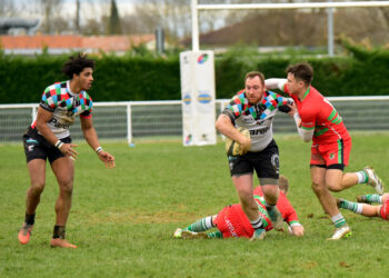 rugby - honneur (quarts de finale) - Le Teil 3 - Saint-Girons 20. Le tête  haute