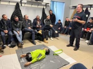 Ligue Occitanie les arbitres ont suivi une formation aux premiers secours offerte par Groupama