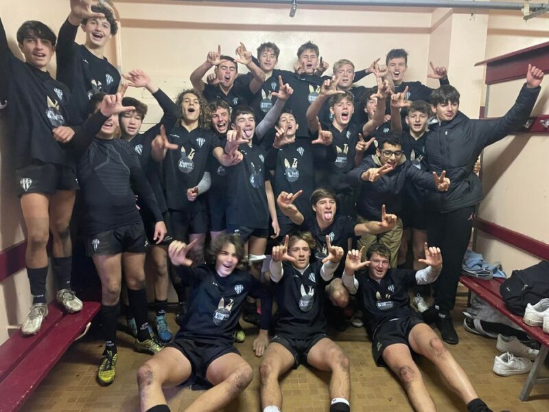 Cadets Mimizan, entraînés par un certain Stéphane Castaignède vainqueurs à Laruns 14 à 32