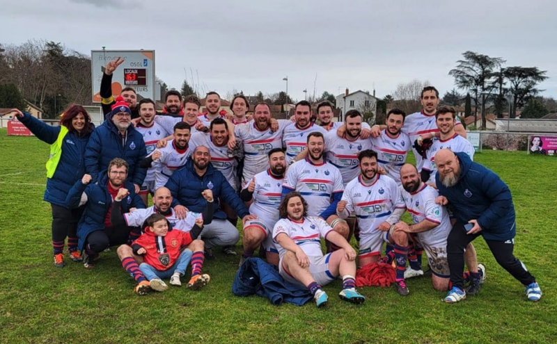 En Régionale 1 Ligue AURA, Saint Genis Laval s'est imposé 32 28 contre le RC Haute Bresse, pour rester dans la course à la qualification.