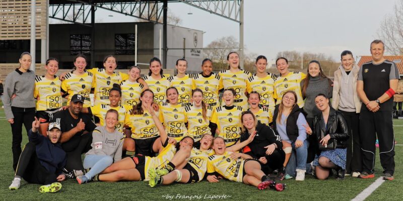 Les U18 Accession féminines du Stade Rochelais ganent 31 à 8 contre Limoges, et prennent la première place