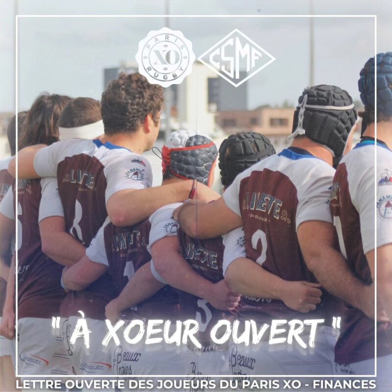 Ile de France un communiqué à XOeur ouvert du Paris XO Rugby