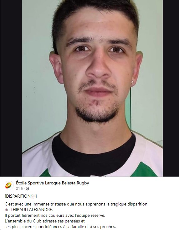 Carnet noir tragique disparition de Thibaud Alexandre Laroque-Bélesta