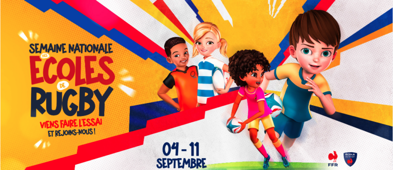 Semaine Nationale des Écoles de Rugby 1454 clubs inscrits