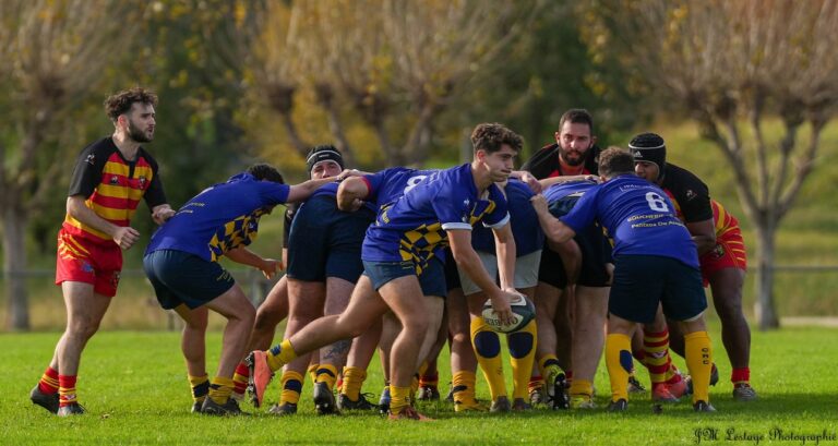 Alors que les Sang et Or de Mourenx évolueront en R3, les Bleu et Jaune de Ciboure ont le regard tourné vers la nouvelle Promotion R3 (crédit photo Jean-Marc Lestage - RugbyAmateur.fr)