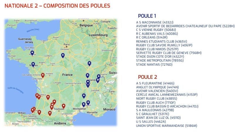Nationale 2 bilan des deux poules à mi parcours quels sont les tops et flops