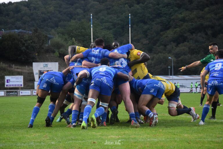 La mêlée francilienne a su prendre le dessus sur le pack local (crédit photo Jeremy VdC - RugbyAmateur.fr)