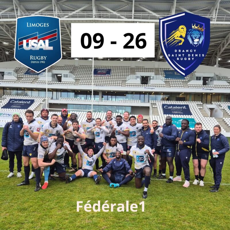 Saint Denis rugby conservent leur place de leader en dominant Limoges - photos,selfies,week-end,mars