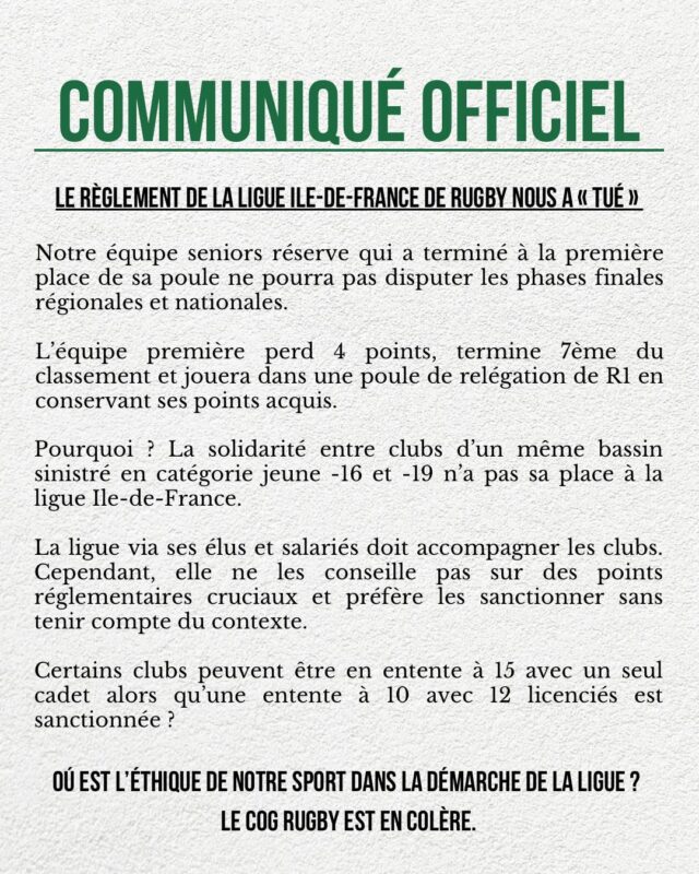 Gargenville Régionale 1 IDF le règlement nous a tué