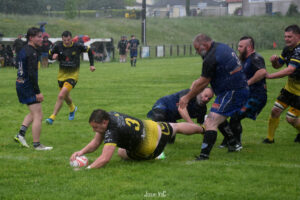 Avec son essai dans les ultimes secondes, Cleret a validé la qualification de l'ALC (crédit photo Jeremy VdC)