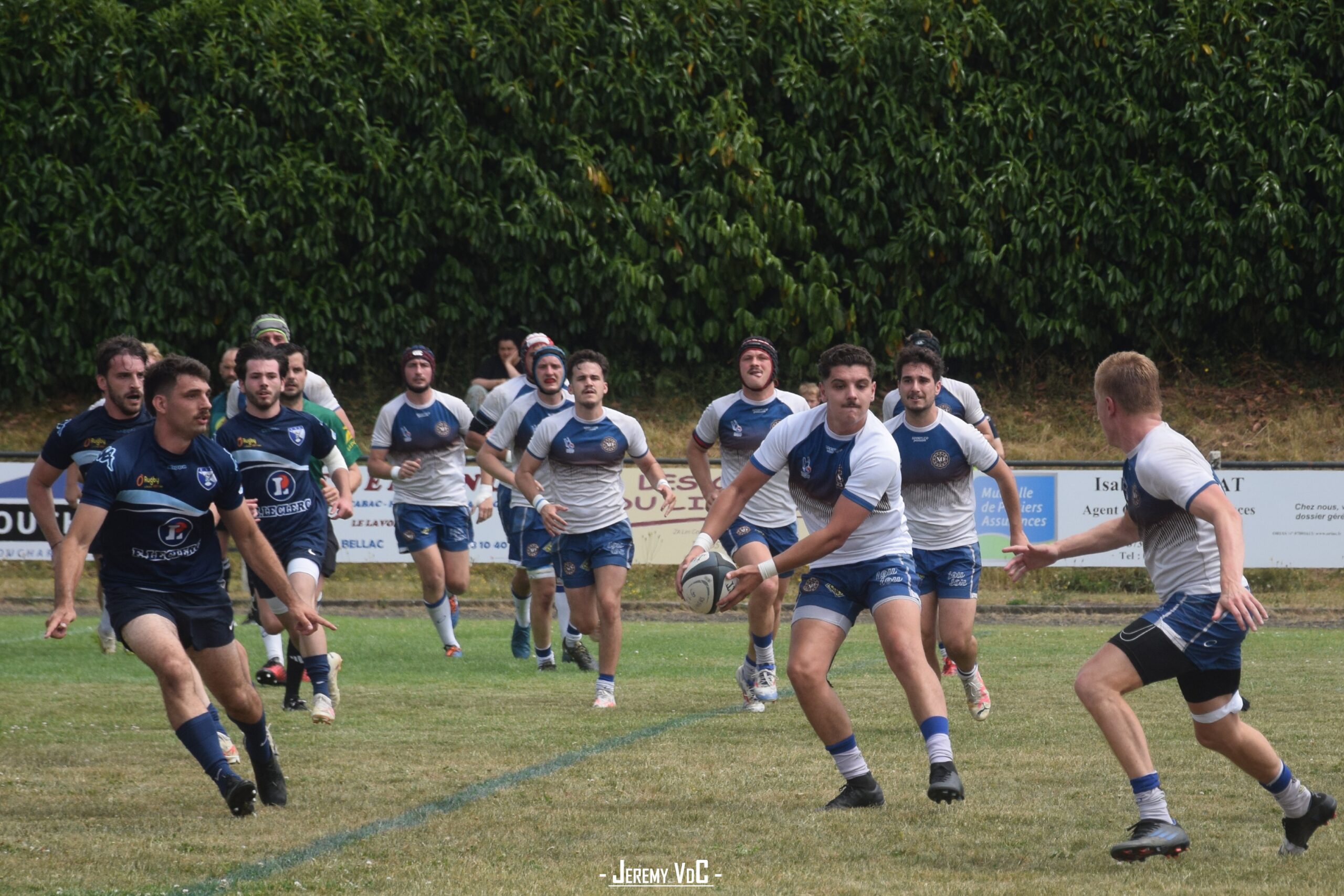 Les trois-quarts parisiens ont été très actifs durant le premier acte (crédit photo Jeremy VdC - RugbyAmateur.fr)
