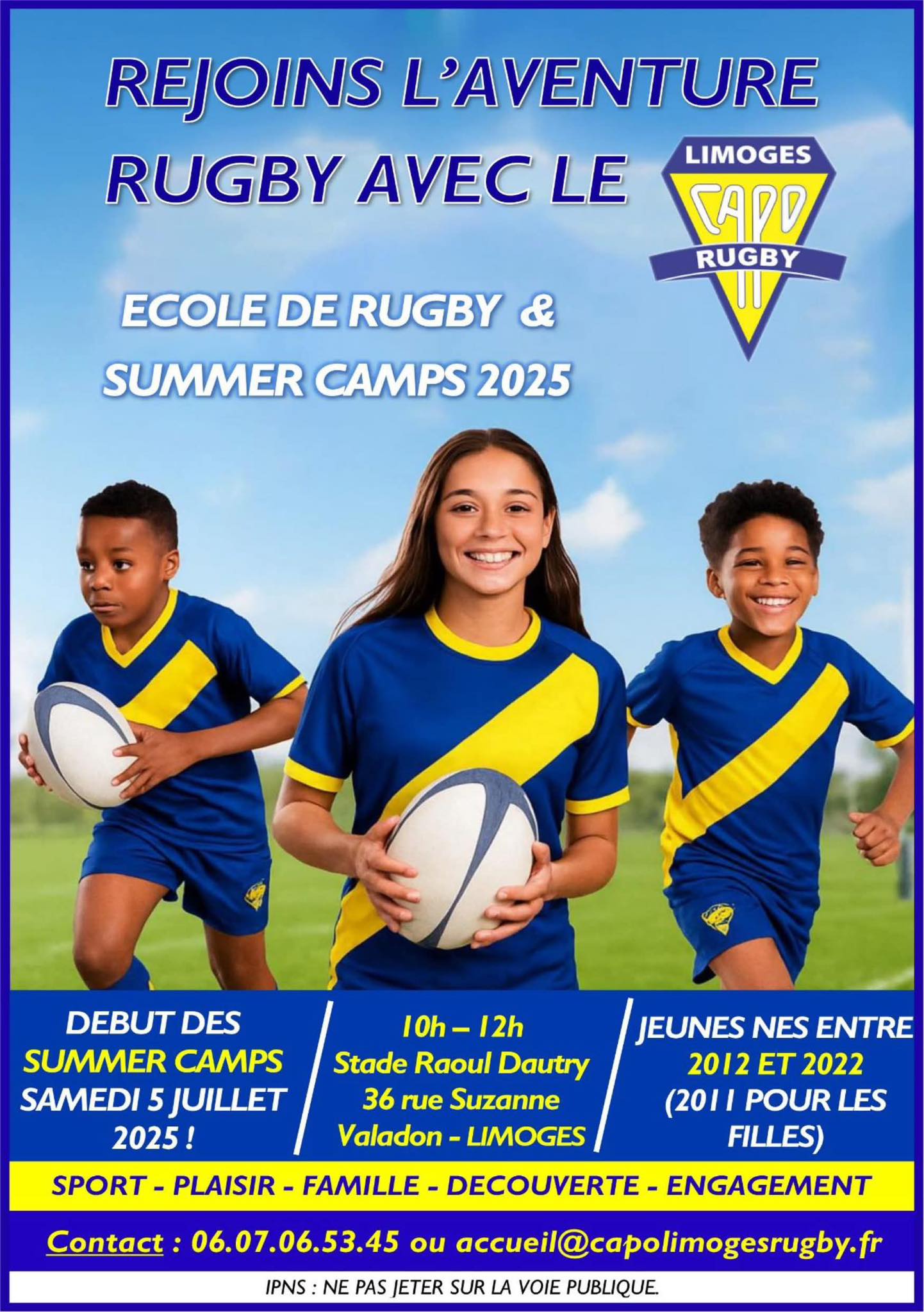 Jeunes : le CAPO Limoges réveille son école de rugby