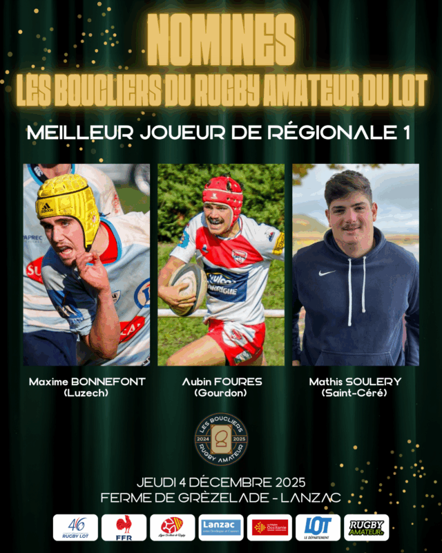JOUEURS R1 - Lot,boucliers,2025,récompenses,palmarès,Tardieu,Casadeï
