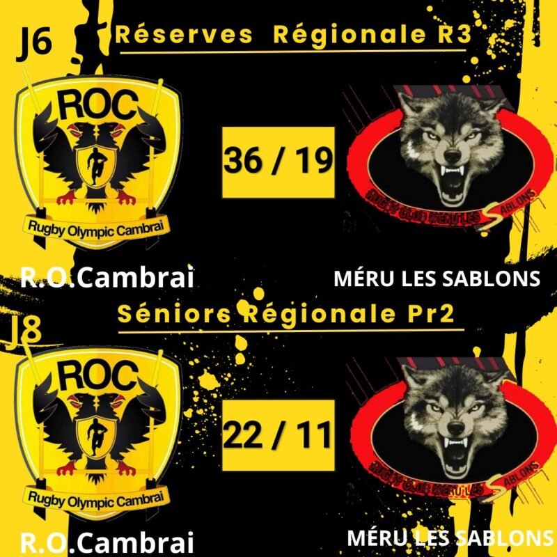 Rugby Olympic Cambrai (PR2) : accusé d'insultes racistes, le club nordiste innocenté par la commission de discipline