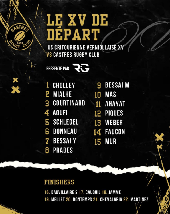 Capture decran 2026 03 23 083855 - barrage,Occitanie,Régionale 3,US Critourienne,Castres