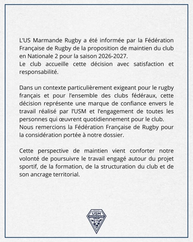 Nationale 2 à Fédérale 2 : quels sont les six clubs repêchés administrativement ?