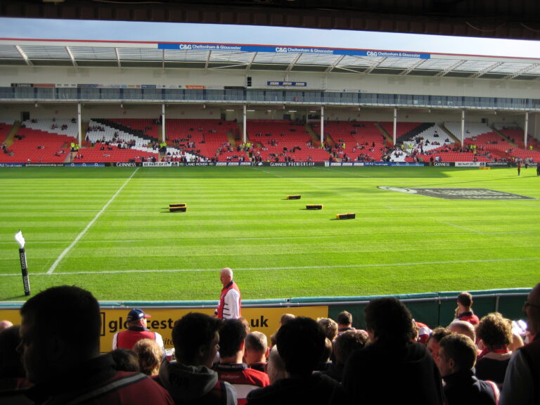 Kingsholm Stadium — Source : Wikimedia Commons