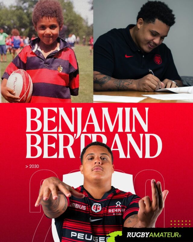 Stade Toulousain : Benjamin Bertrand, en rouge et noir depuis ses 6 ans et à minima jusqu'en 2030