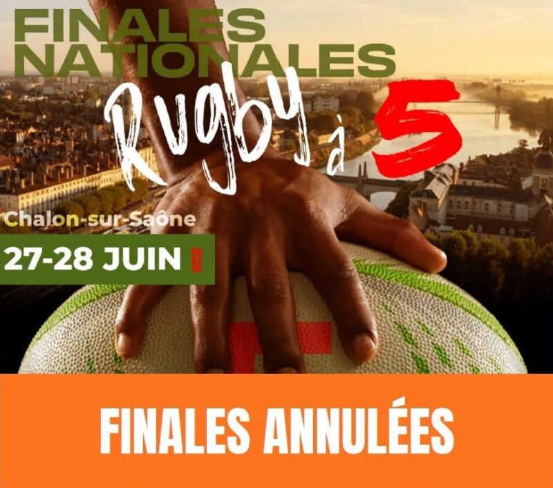 Canicule : les finales nationales de rugby à 5 à Chalon-sur-Saône annulées (27-28 juin) !