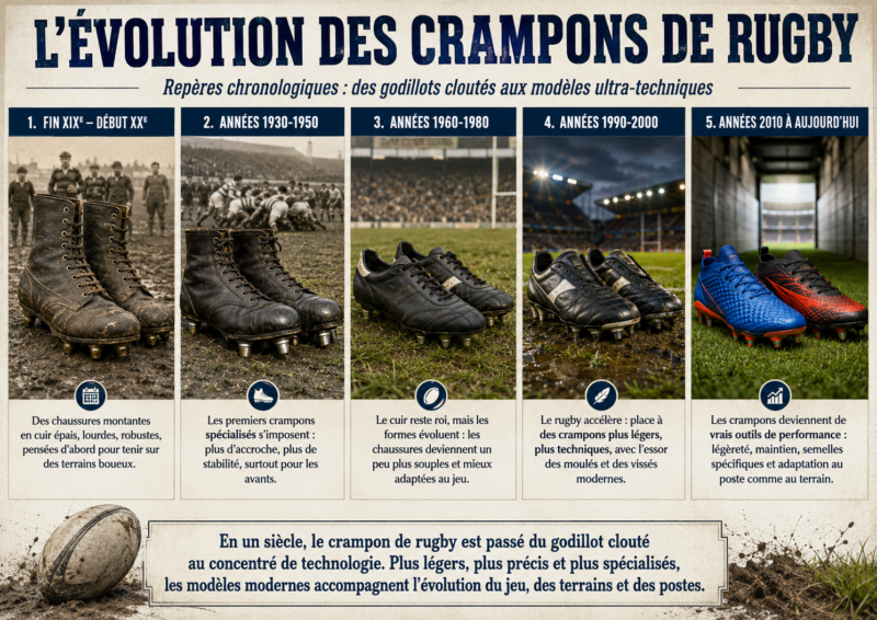 Crampons : cloutés, vissés, moulés, à bout carré, une longue histoire pour trouver chaussure à son pied