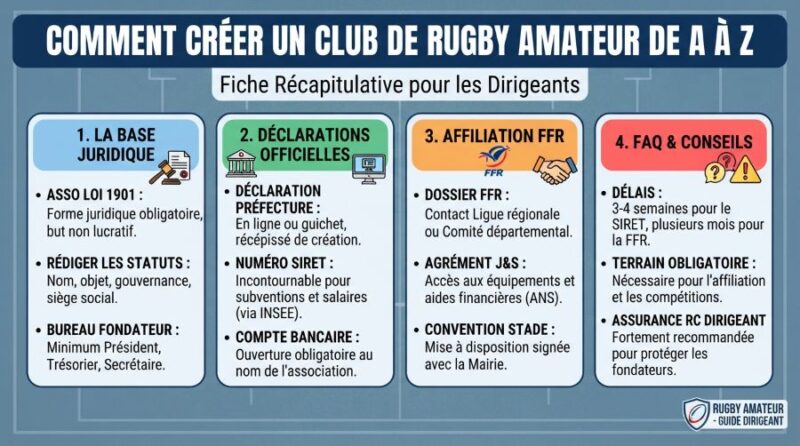 Comment créer un club de rugby amateur de A à Z ?