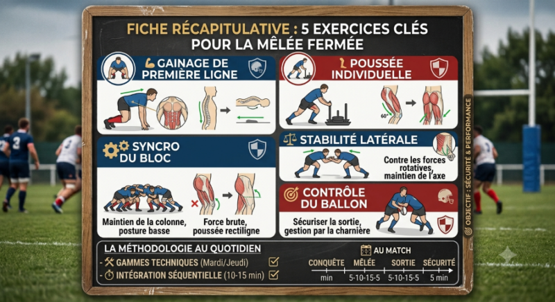 5 exercices de mêlée fermée pour clubs amateurs : l'art de maîtriser la conquête