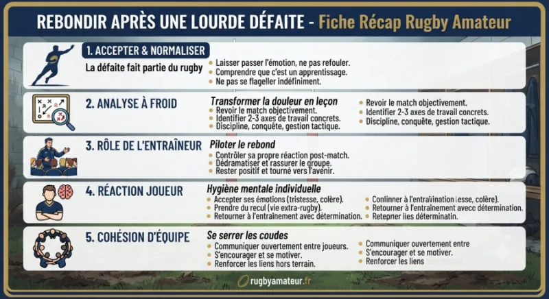 Rebondir mentalement après une lourde défaite en rugby amateur