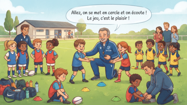 Gemini Generated Image 9d1otg9d1otg9d1o - école de rugby, jeunes, groupe, éducateur