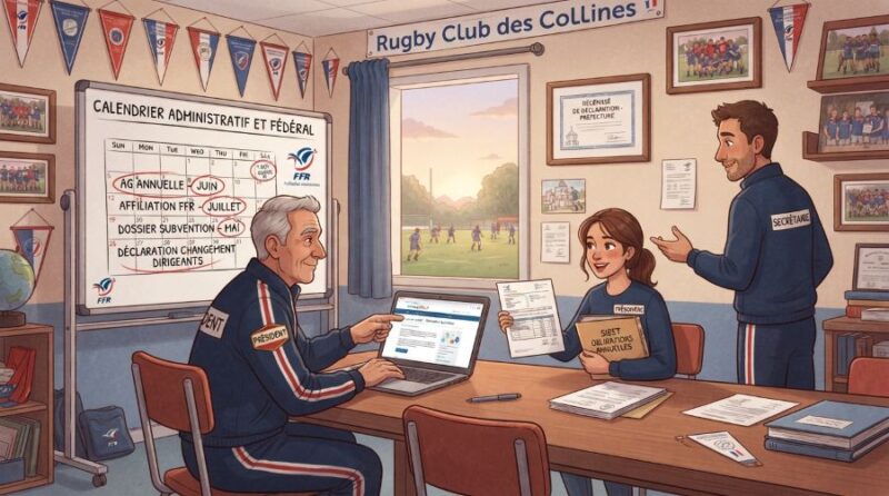 Déclaration en préfecture, SIRET, et obligations annuelles pour club de rugby amateur