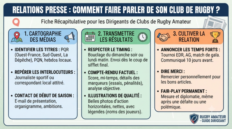 Relations presse : comment faire parler de son club de rugby ?